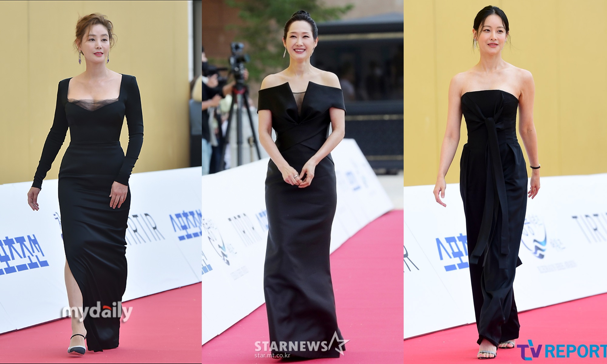 Từ trái qua: hoa hậu, diễn viên Bae Hae Seon và Oh Yeon Seo.